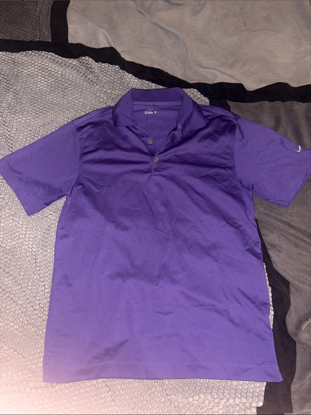 Nike Men's Purple Short-Sleeve Polo